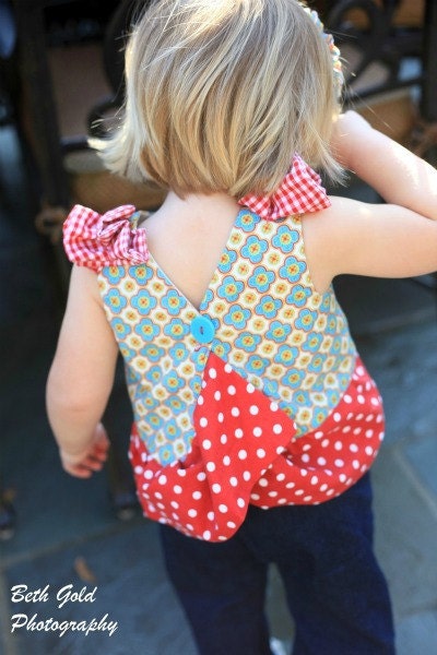 Ruffles Galore Pinafore, Girls sewing pattern, dress tutorial, easy dress, PDF sewing PATTERN, how to sew