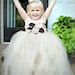 Flower girl tutu dress, Custom made to order for you with FREE headband.