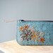 Felt Coin Purse // Hand Embroidered // Secret Garden // LoftFullOfGoodies