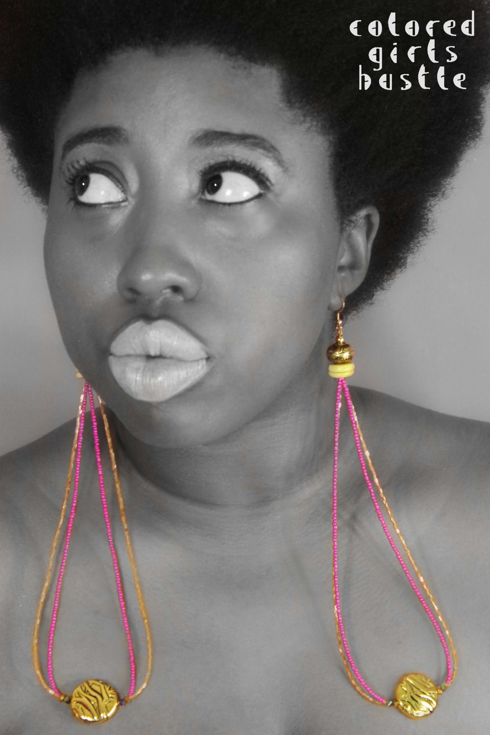 Epic CLEARANCE sale: Fuchsia Drop Earrings