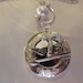 Hunger Games Inspired Peeta's Locket with Pearl Necklace Silver