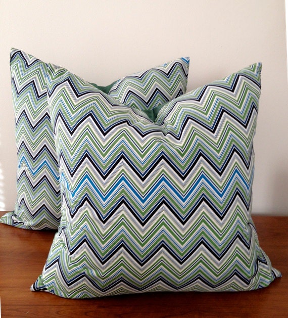 20x20 Chevron Print Decorative Throw Pillow Covers by NoraQuinonez