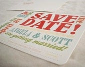Save the Date - Vintage Poster Post Cards on High Quality Cream Stock