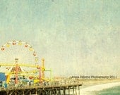 Reserved for Allison - Santa Monica Ferris Wheel Fine Art Photography 36x48" Matte Print