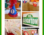 Sesame Street Inspired Birthday  Just Like Sesame Party Printables  FULL Collection