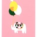 Balloon & Elephant - 5x7 Screen Print