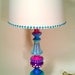 Hand Painted Table Lamp 007- Fun Funky Whimsical and Crazy