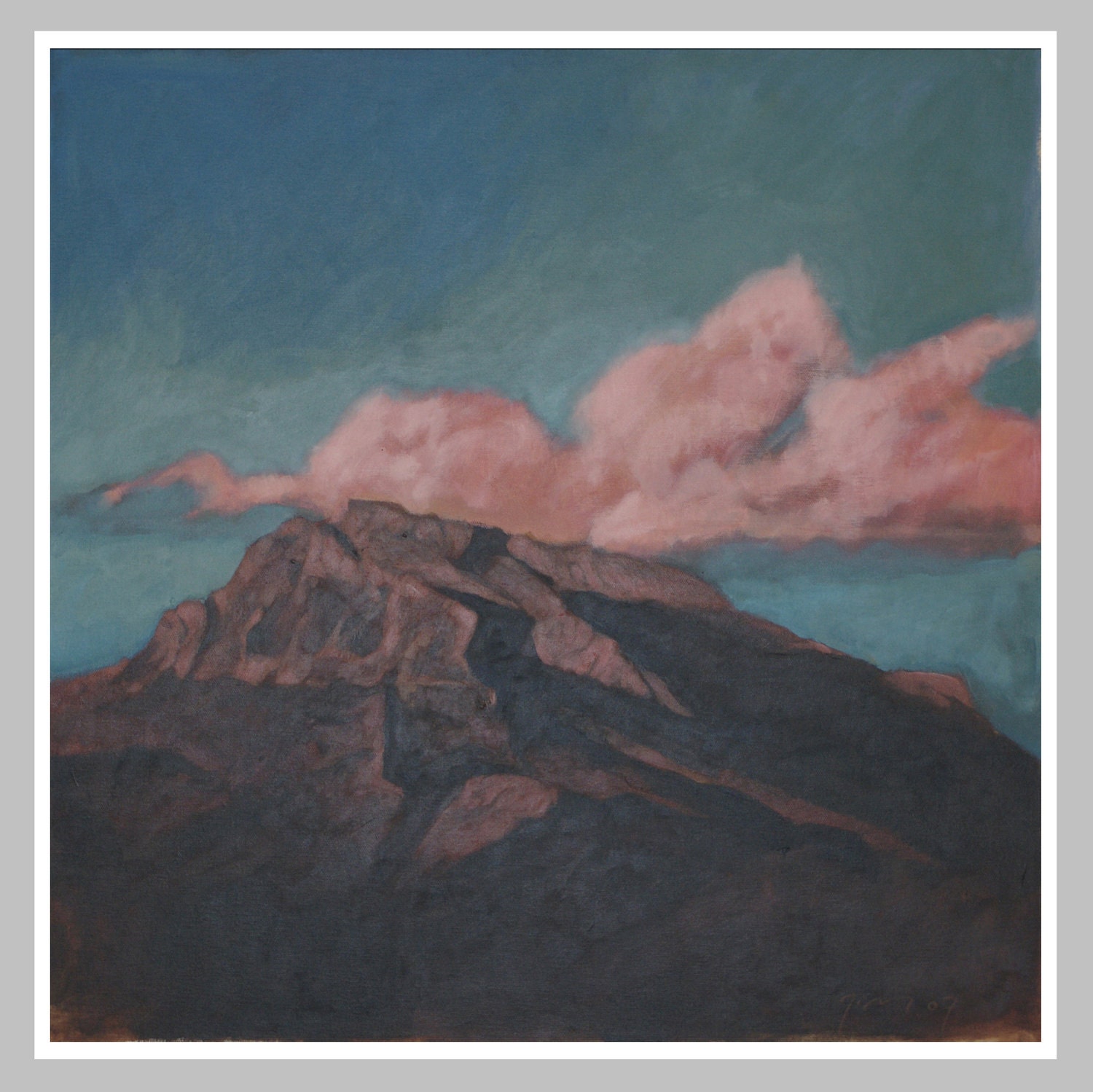 Moon Glow, an Original Acrylic on Canvas by Tim Brunt
