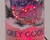 Unique Grey Goose Bar/Table Bottle LED Red Lights Accent Lamp-AWESOME