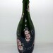 Pink Roses and Berries Recycled Champagne Bottle Incense Burner-BEAUTIFUL-Great Gift Idea