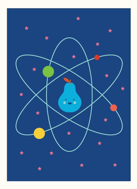 Into the Space (atoms, planets, science, kid, fun, happy, exploration)