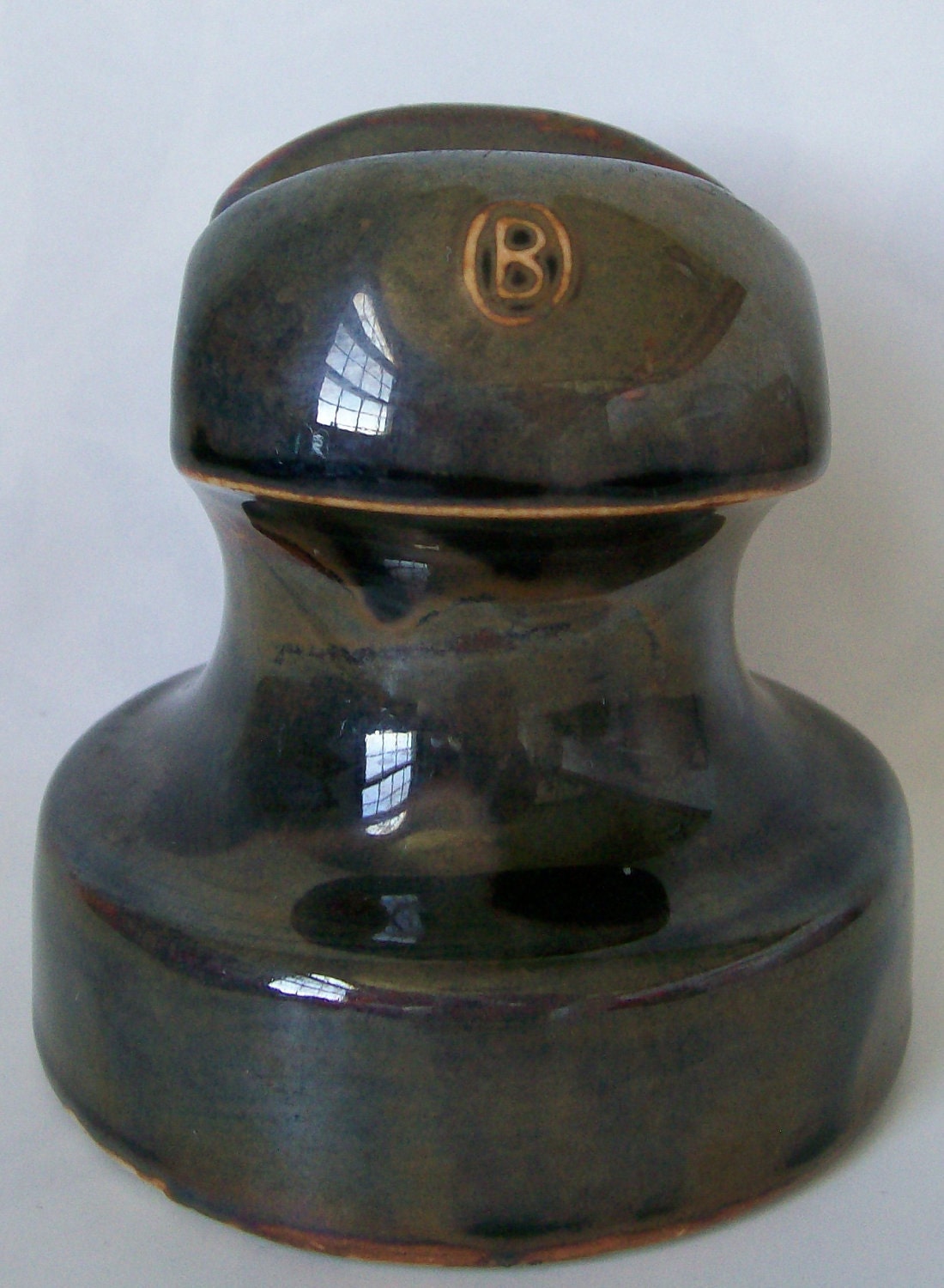 Glass Insulators Brown Porcelain Glass Insulators Set of 6