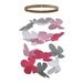 Pink Gray Butterfly Mobile - Baby Crib Mobile - Pretty Nursery Mobile
