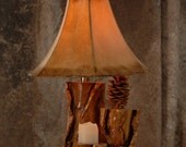 Aspen log lamp
