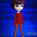 Barbie Pullip Momoko J doll 27 cm Obitsu doll size hand knitted sweater