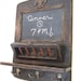 The Parisian Home Metro - Black Vintage Style Chalkboard, Mail Basket and Key Hooks
