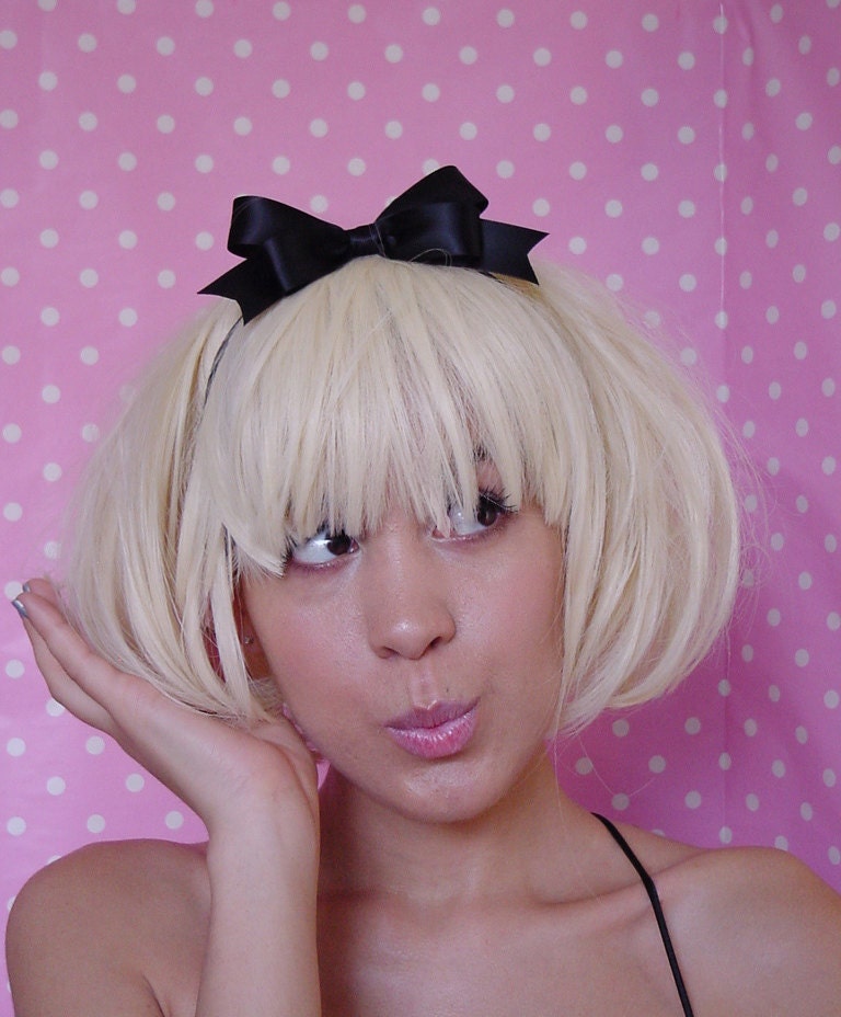 Black Headband Bow - Satin Ribbon Bow Miss Dior bow Alice In Wonderland Bow Alice Headband Alice Bow Tea Party Bow Satin bow Petite bow