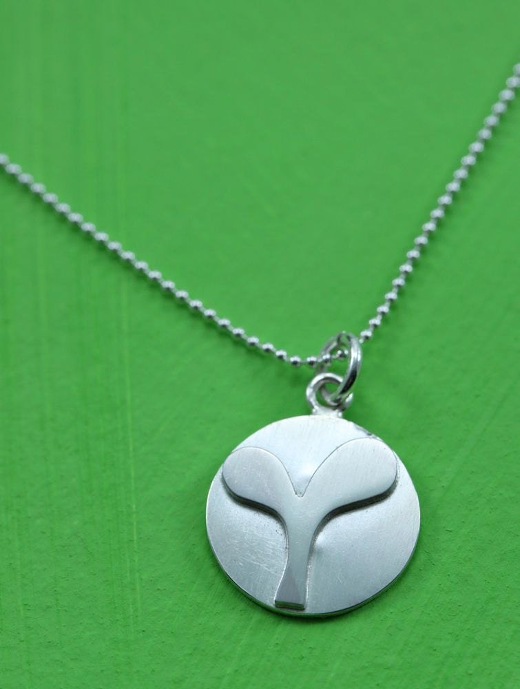 Fabricated Sterling Silver Flat Sprout Spring Charm