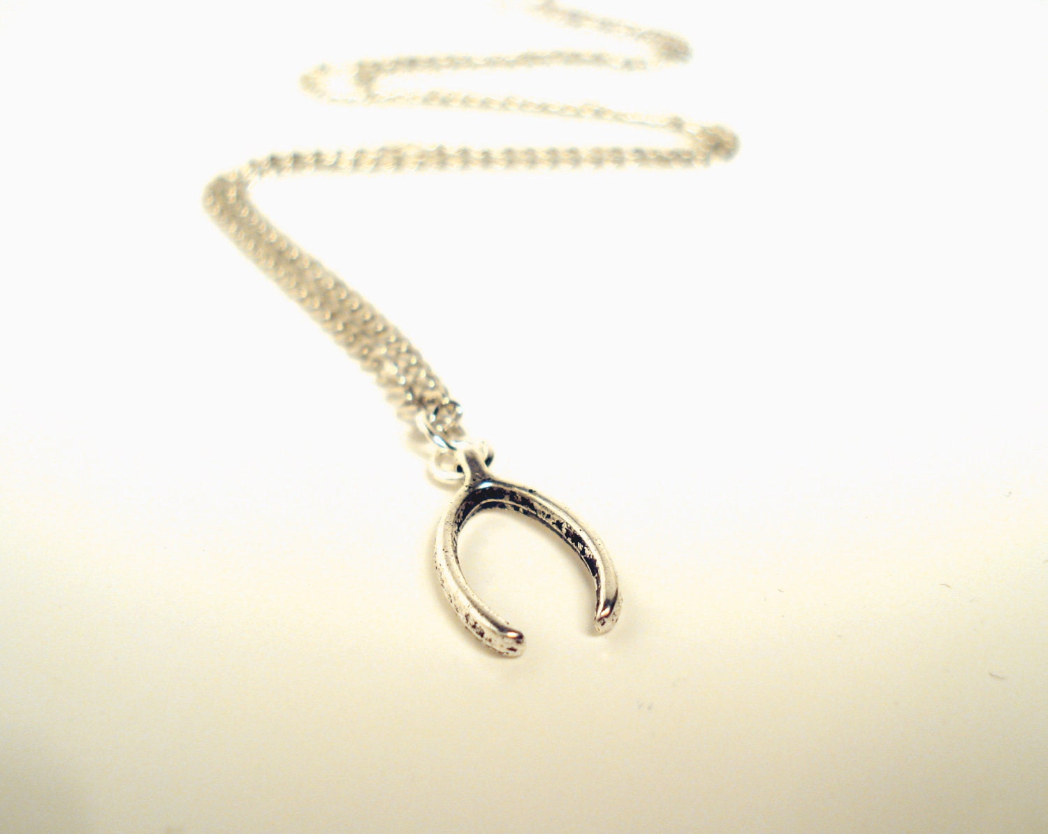 Small Wishbone "Make a Wish" Necklace