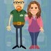 Custom Retro Cartoon Print - Couple
