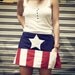 Captain America-n Flag half apron -- women's one size