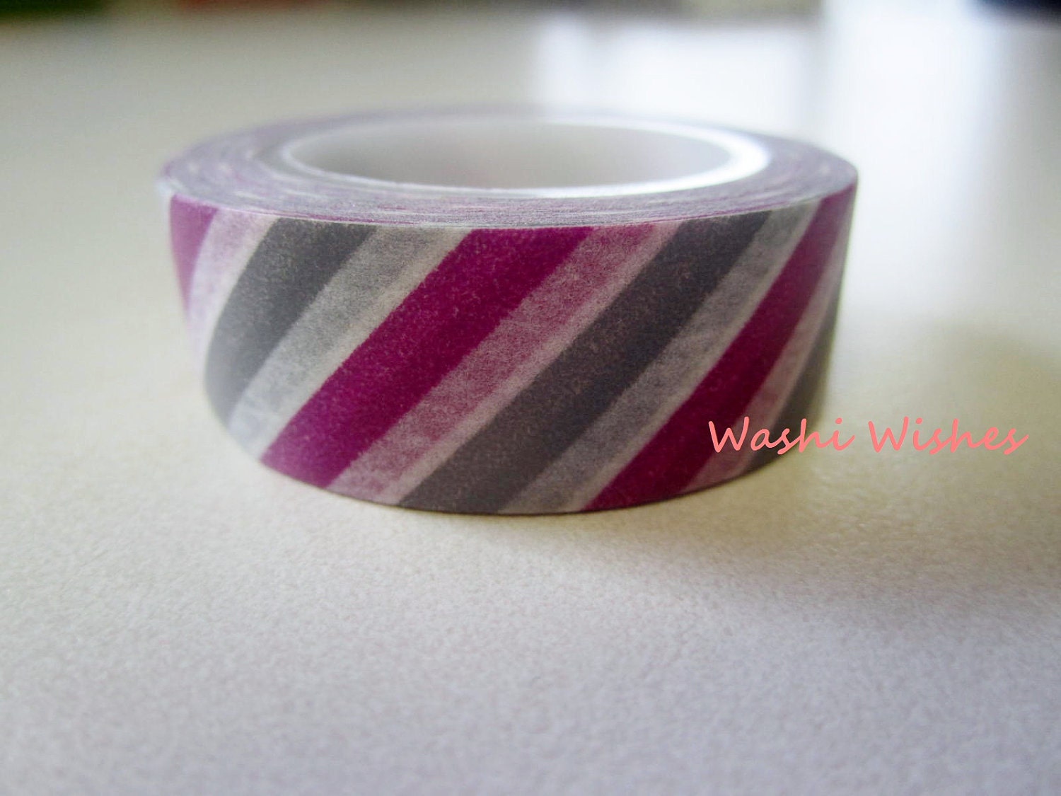 Washi Tape Roll in Purple Delight Stripe