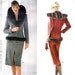 Alexander McQueen for Givenchy faux fur-trimmed skirt suit pattern -- MEDIUM size range -- Vogue Paris Original 2228