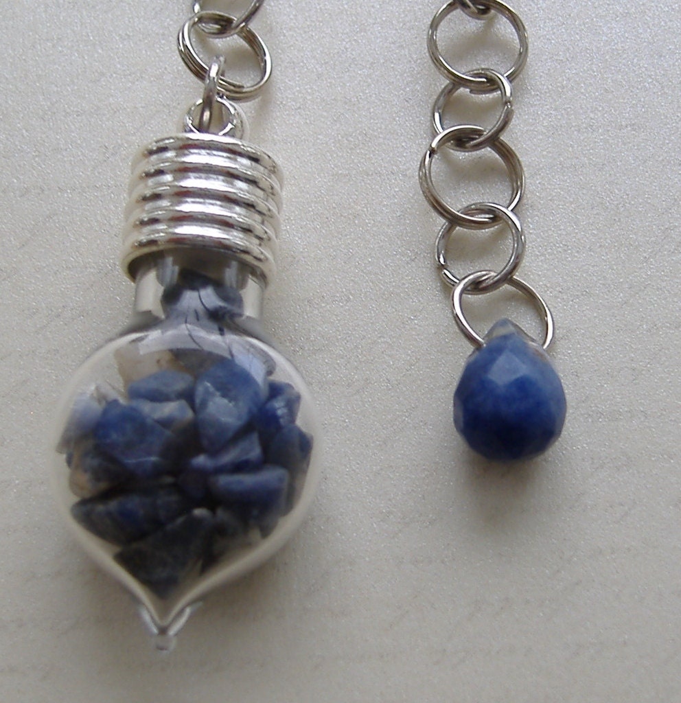 Sodalite Dowsing Pendulum - Stone of Inner Peace and Harmony, Heightens Mind, Body Spirit Connect and Discovering New Knowledge