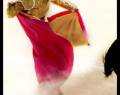 Corrida in the sun - Signed photo 8 x 12 - BOGO sale - bullfight torero matador gold fuchsia bull gold bullfighting