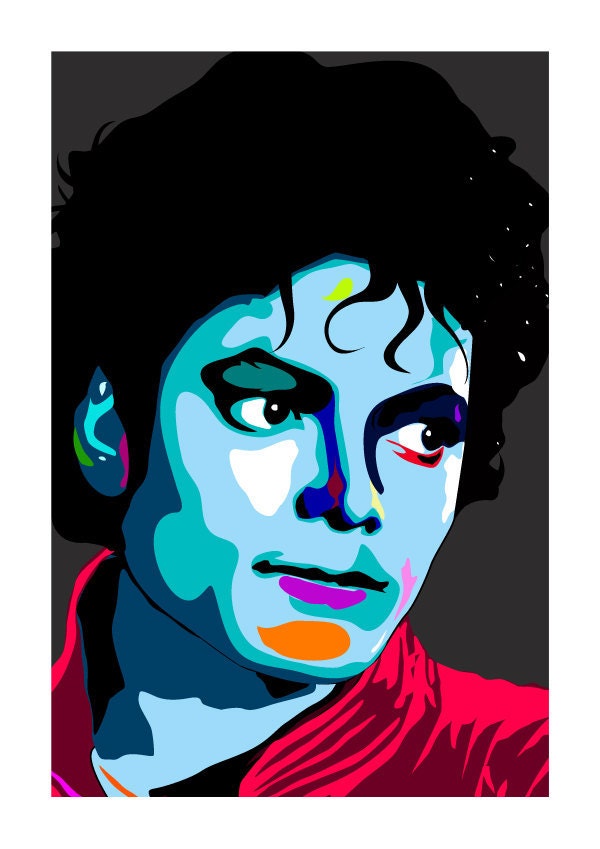 Michael Jackson Version 2 Art Print - A3 Portrait