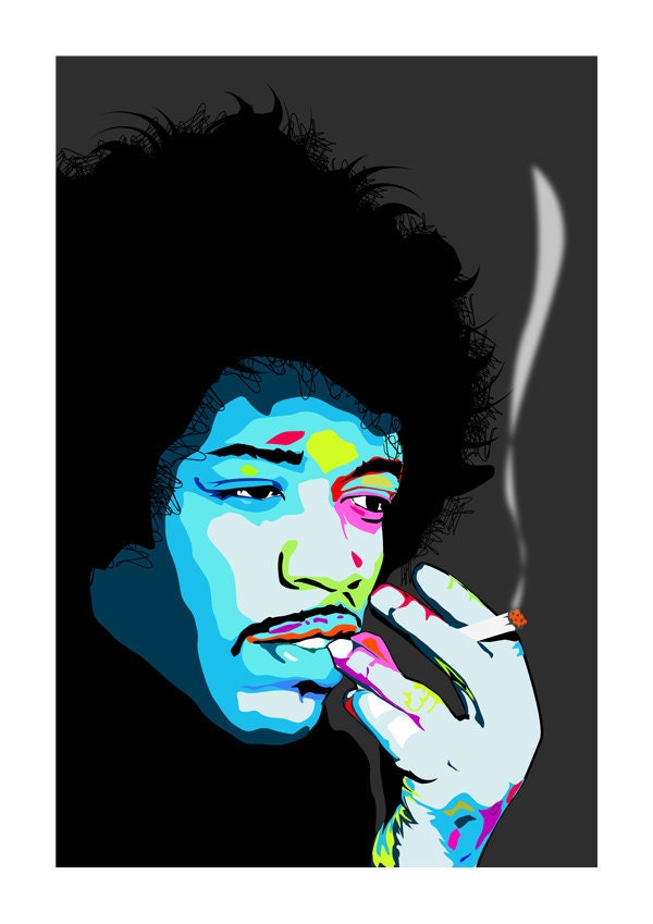 Jimi Hendrix poster art print