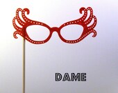 Photobooth prop Dame glasses on a stick