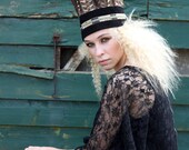 Black Natural Feather headband