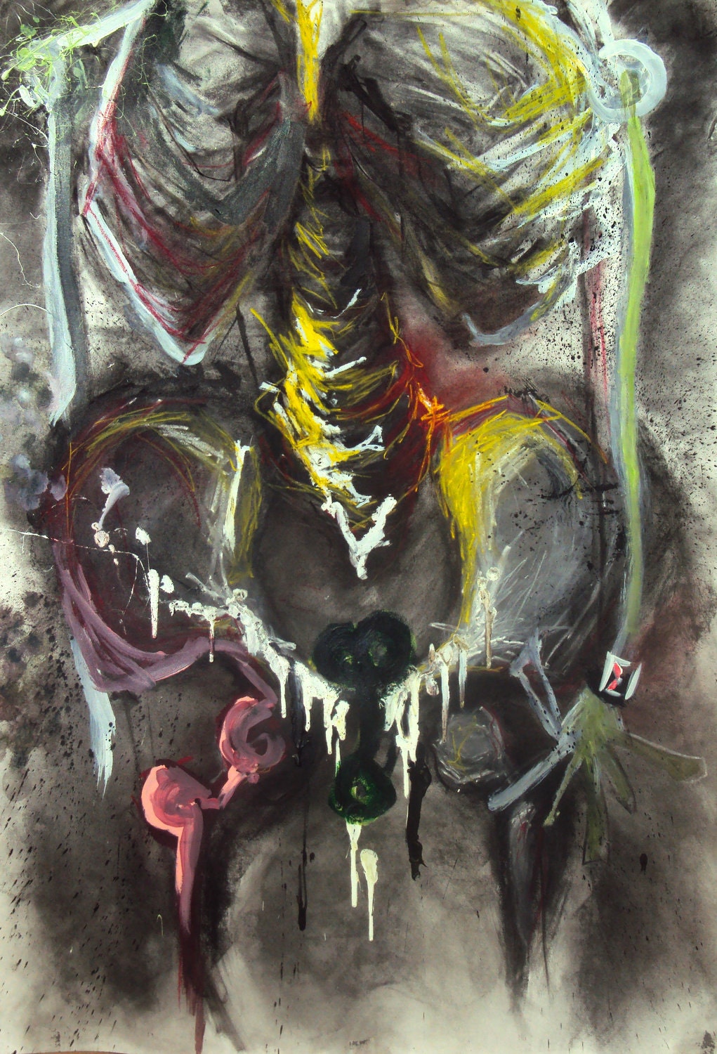 Spine - mixed media piece