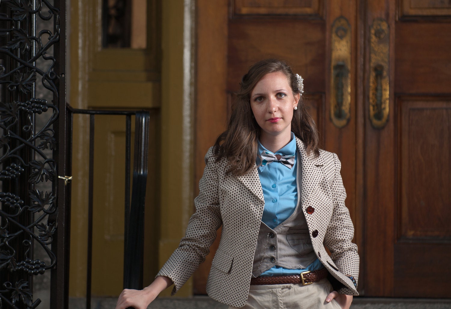 Classic Argyle Bow Tie for Men and Women