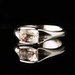 Morganite Palladium Solitaire Engagement Ring