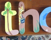 8 Inch Custom Wall Letters  Can Match Bedding or Wall Decor