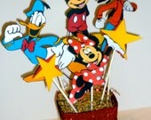 Mickey Mouse Birthday  Party Centerpiece - Mickey, minnie pluto, goofy, you customize shower