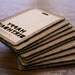 HAPPY BIRTHDAY Denim Gift Tags - Set of 12 - Handmade from Salvaged Fabric