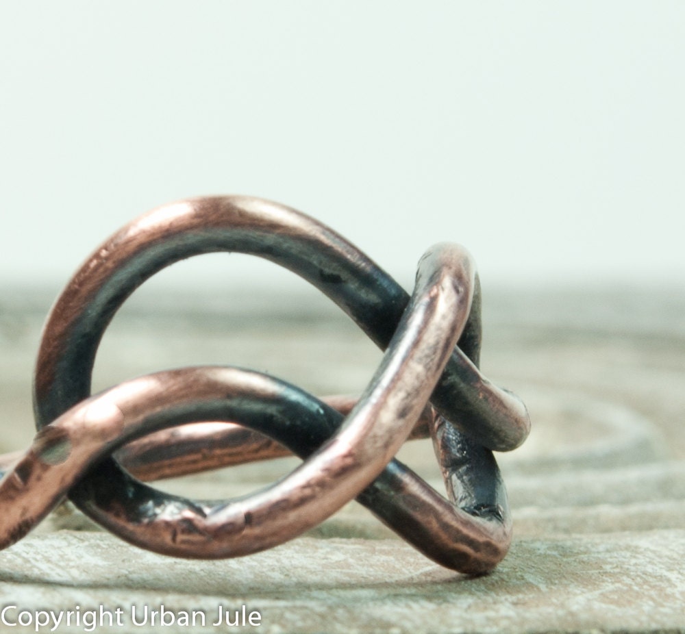 Infinity Ring Copper Infinity Knot Ring - UrbanJule