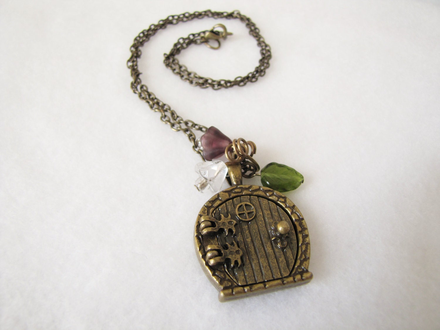 The Hobbit Inspired Door Necklace - Geekery - Tolkien - Fairy - Fantasy - Woodland - Movie - Christmas - Holiday - Black Friday - Winter