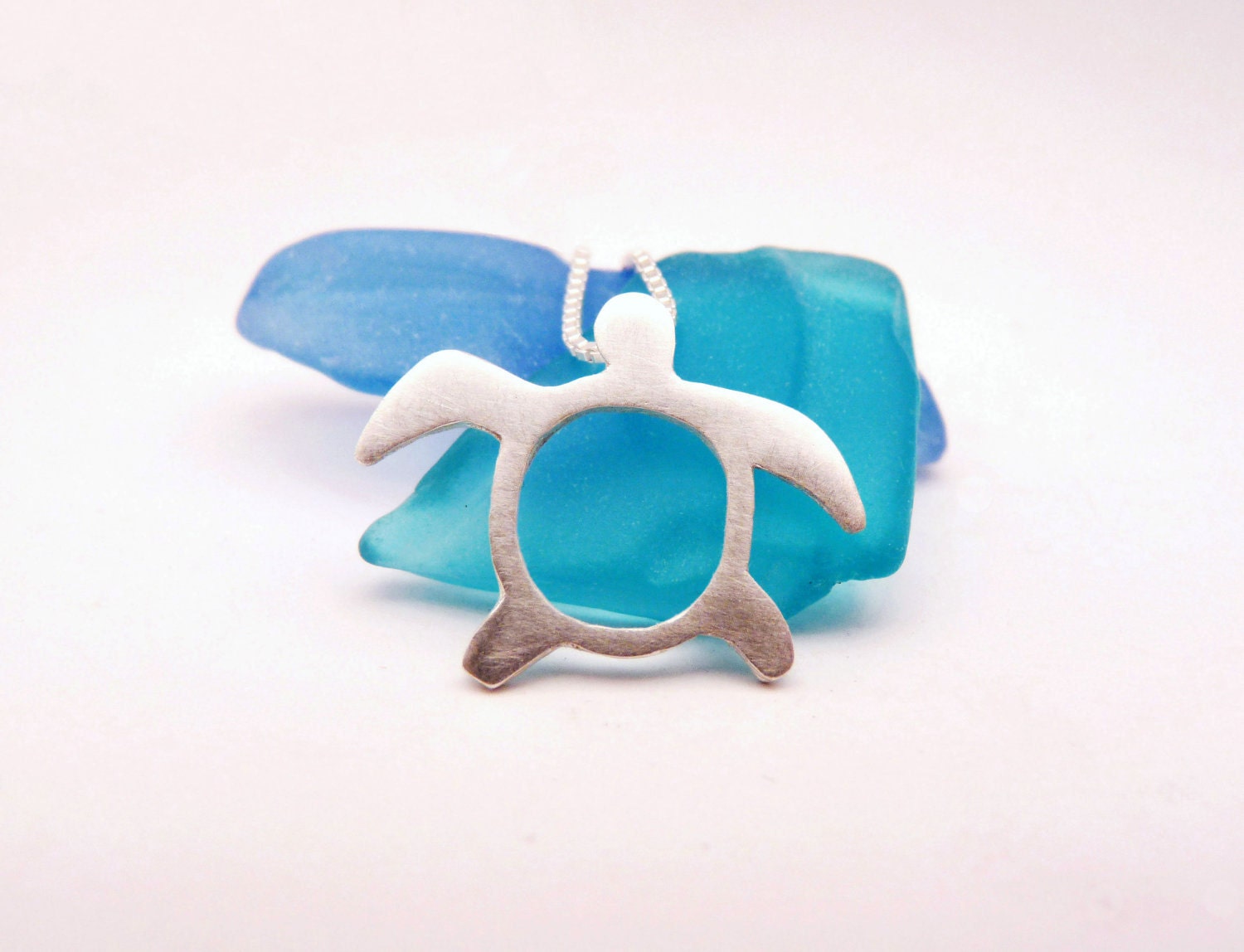 Silver Sea Turtle Necklace - Honu (Pure Silver Pendant)