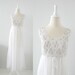 Vintage Chiffon Nightgown - Bridal White - 1960s - Small - Unworn Deadstock