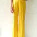 SALE - Original 1960s vintage bell bottom flares, small - gold yellow . . . . "Like" our fb page for 10% discount