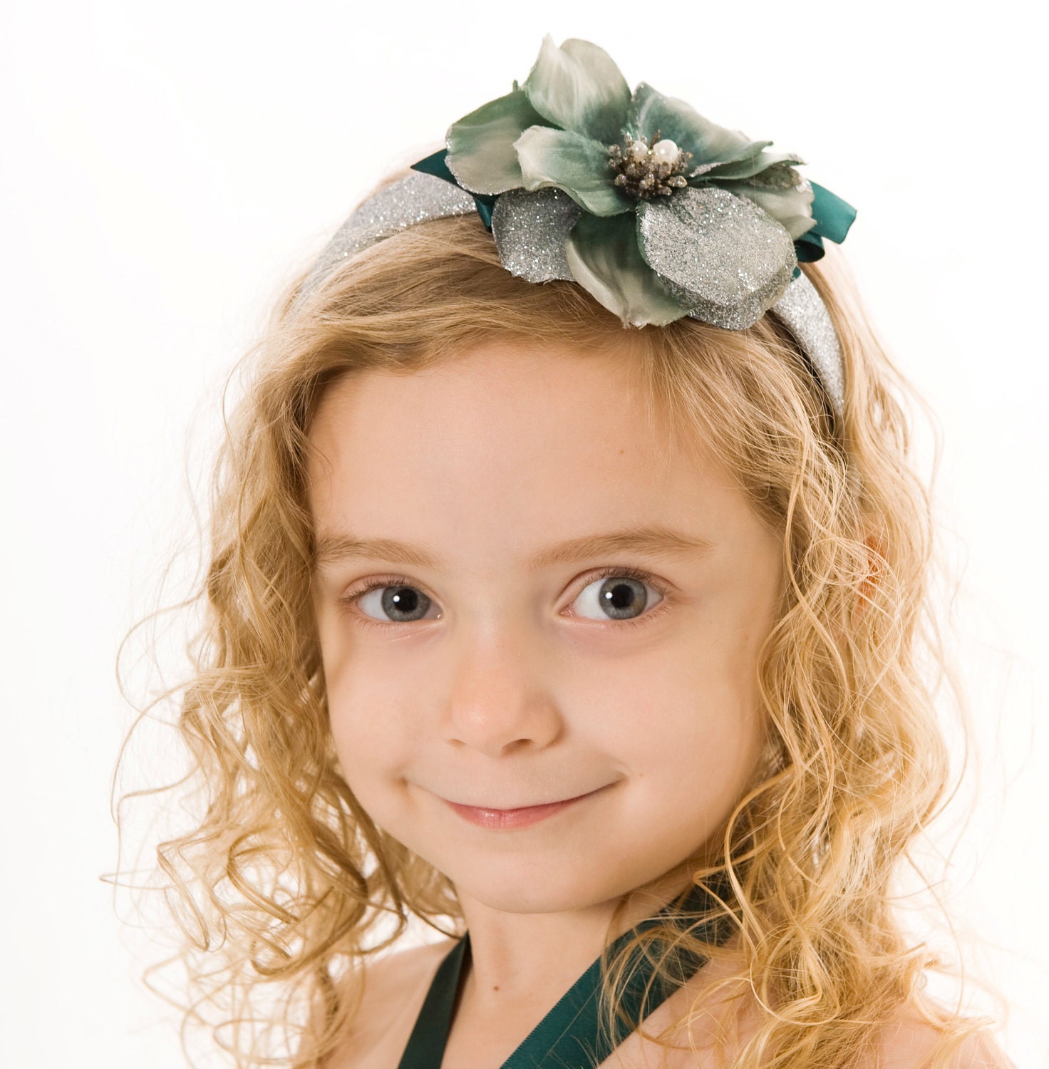 Angelic Jade Headband: Fits toddler to adult Il_570xn