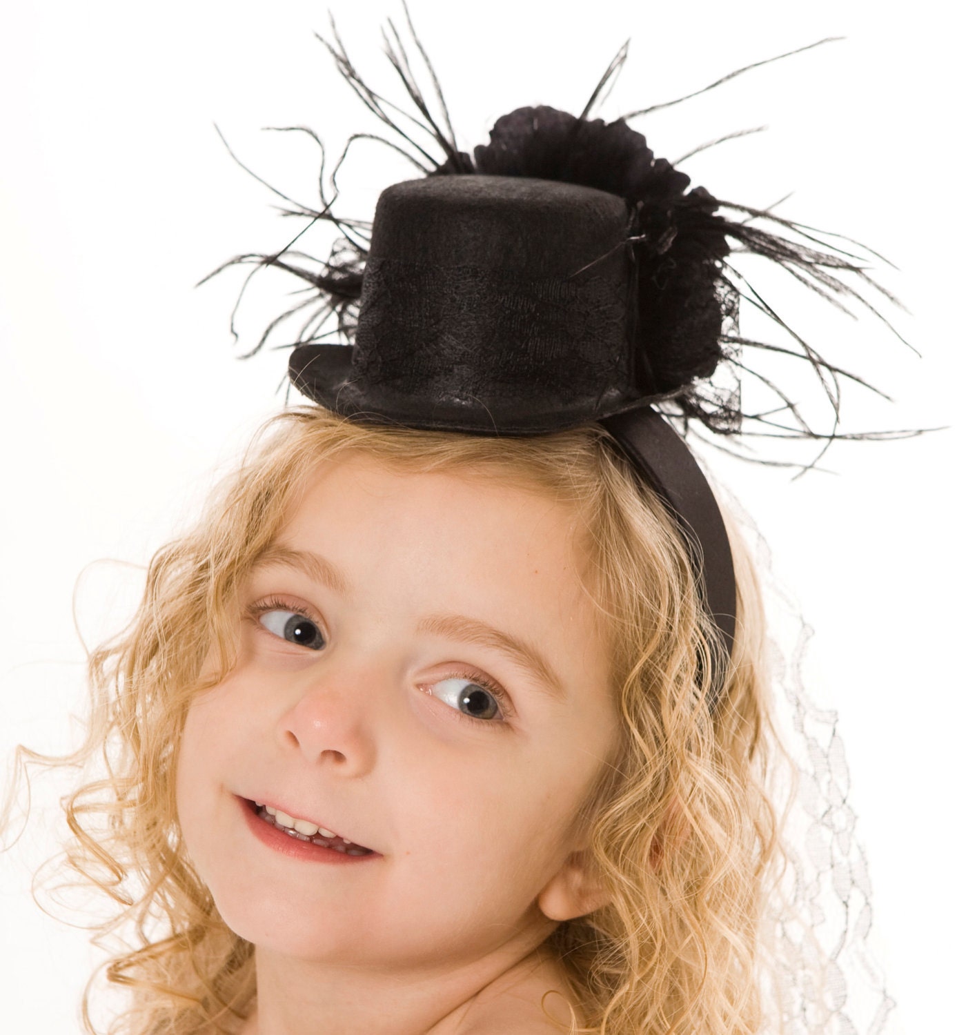 Midnight Magic Mini Top Hat Headband: Fits toddler to adult Il_570xn