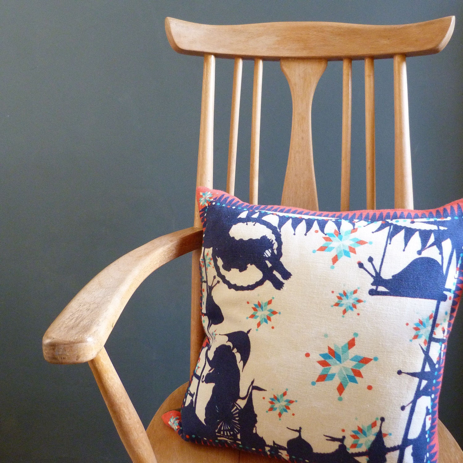 Cushion Cover - Starry Starry Circus Night (no insert)