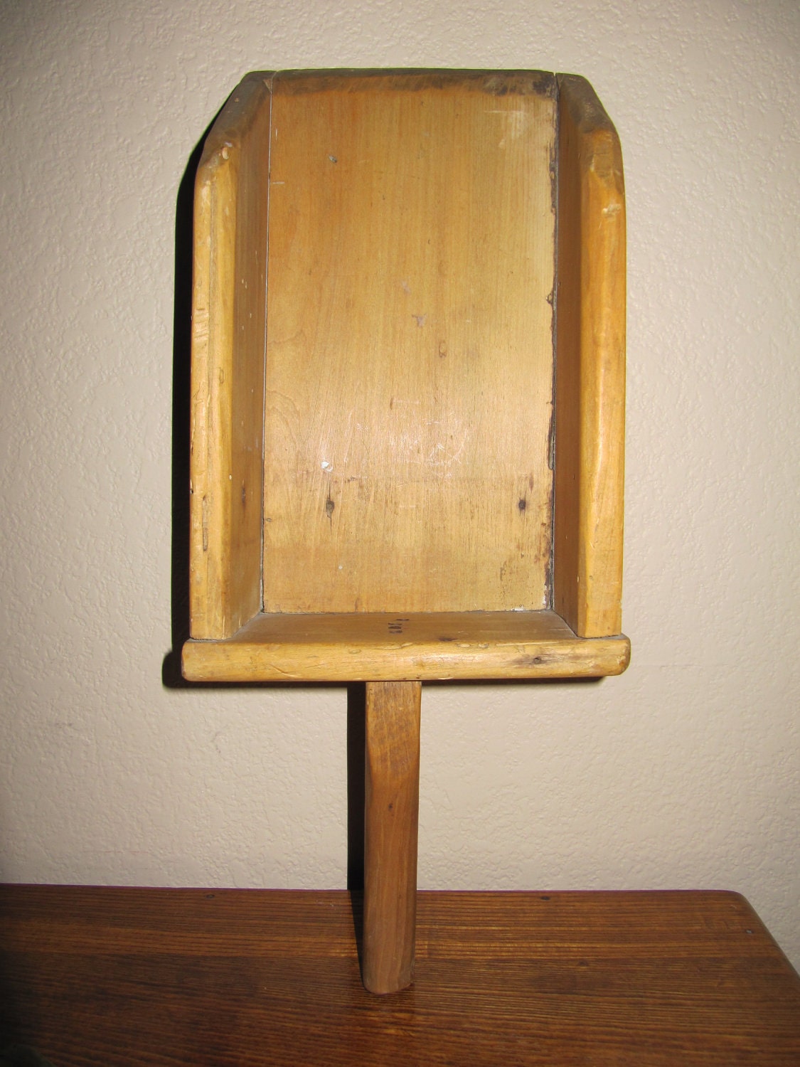 Grain Scoop Antique Wooden General Store Country Primitive Home Decor Kitchen Kitschy Tool