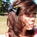 Batman Dark Knight Bow Hand Painted Canvas Bow Valve - Hair Clip - Hair accessory