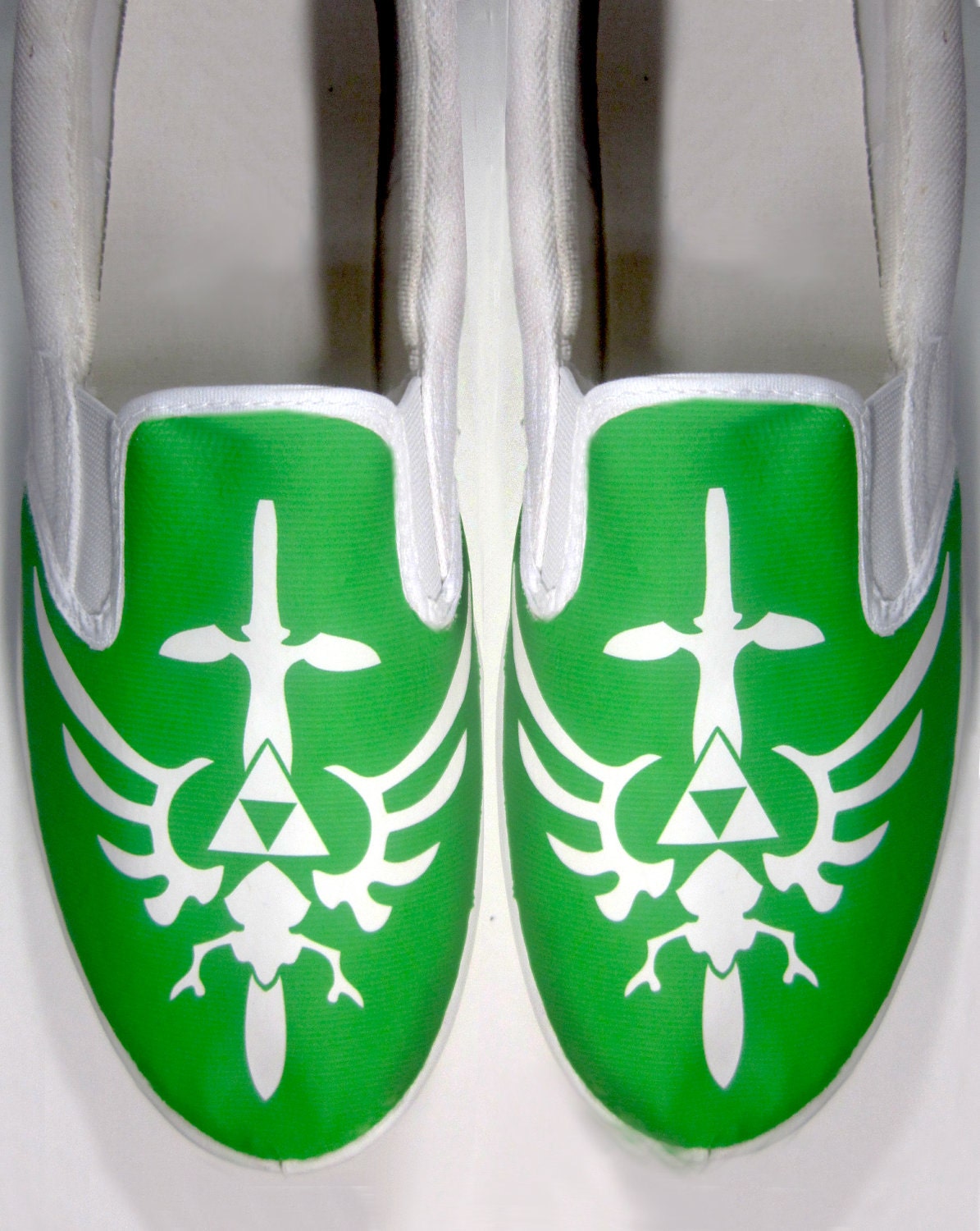 Custom The Legend of Zelda Hyrule Symbol Canvas Shoes